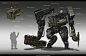 Personal Mobile suit, longque Chen : This is the a part of my personal project, the personal mobile suit, like a mobile weapon station. One person drives this, and the driver's seat could be covered by the extra container system.