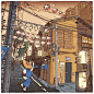 100张东京街景速写 100 views of Tokyo by Shinji Tsuchimochi - 灵感日报 :   日本的街道小巧精致，丰富而不杂乱，非常适合将其摄入画面之中。 这位来自东京本地的插画师Shinj…