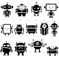 Cute Robot Symbols stock vector art 20947446 - iStock                                                                                                                                                     More