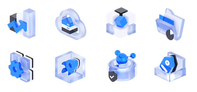 3d立体磨砂图标