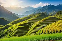 风景如画中国农村乡村田园风情摄影图