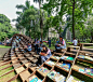 NUDES fabricates the 'bookworm' pavilion to foster a love of reading in india designboom