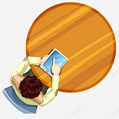 圆木桌子俯瞰图 设计图片 免费下载 页面网页 平面电商 创意素材