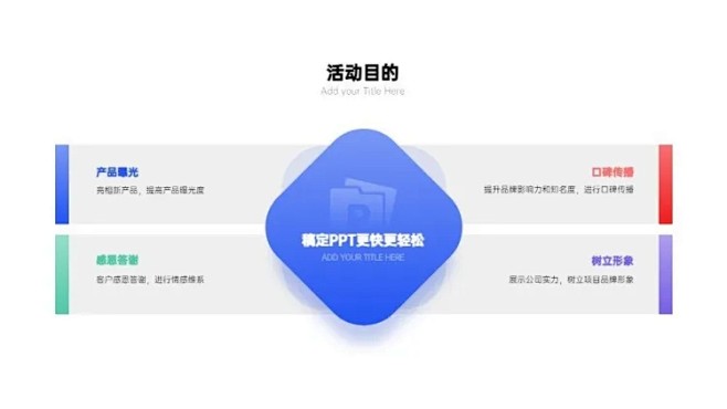 并列关系4项PPT图文页