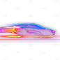 交通系列科技感抽象速度车