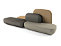 Sectional modular sofa OKOME O07 by Alias