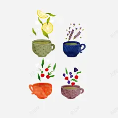 手绘风格英式红茶茶杯矢量图 元素 免抠png 设计图片 免费下载 页面网页 平面电商 创意素材