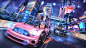 Racing Game Illustration, yougguri * : 一 起来 飞车 2 Mobile Game loading Illustration.