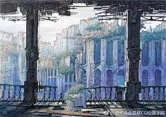 #莫那CG绘画学院# 早安(۶•౪•)۶٩(•౪•٩)来一组场景当屏保如何？（来自画师Ka nehira ，pid = 158395） ​​​​