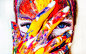 People 5120x3200 colorful women face paint fingers