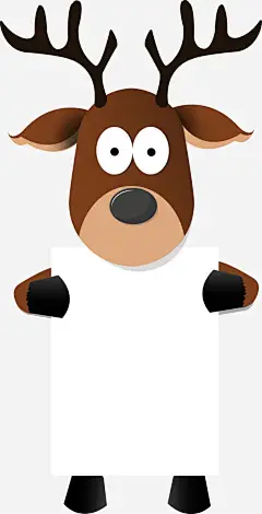 手绘卡通鹿矢量图免抠素材_新图网 https://ixintu.com 卡通 广告牌 手绘 鹿 矢量图