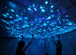 Swimming in a glowing, underwater sea of jellyfish would be a really beautiful experience. But, with limited access to the deep sea, this interactive installation by artist Takahiro Matsuo could be considered a backup to that kind of actual encounter.