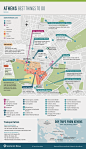 Map of the best things to do in Central Athens, Greece