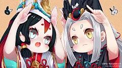 阴阳师手游 黑童子 同人图 插画 壁纸 | 【阴阳师手游】兔子蹦蹦☆ | 半次元-第一中文COS绘画小说社区