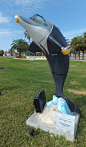 Sponsor and artist:  FKQ Advertising & Marketing  One of 50 themed dolphins on display at Pier 60 Park, #Clearwater until 9/4/12.  #ClearwatersDolphins: 
