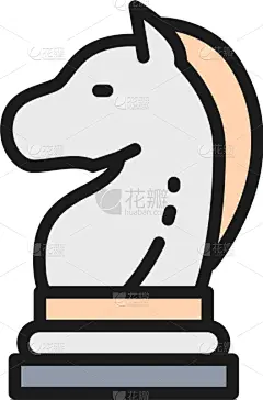 策略,国际象棋,切片食物,马,平坦的,骑士,商务,直的