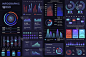 捆绑信息图UI, UX, KIT元素。不同的图表，图表，工作流程，流程图，时间线，方案，营销图标，图