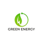 绿色清洁能源标志logo矢量图设计素材