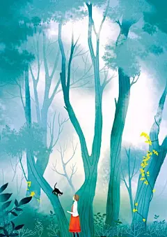 走进她心里，要求你懂她 - 唯美插画 - 插画图片_插画师_插画壁纸_场景插画_yidodo.net - 意兜兜