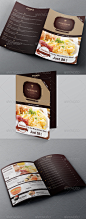 Food Menu & Bi-fold Brochure Template - Food Menus Print Templates