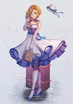 碧蓝航线 同人图 插画 壁纸 | 私服胡德小姐姐 | 半次元-第一中文COS绘画小说社区