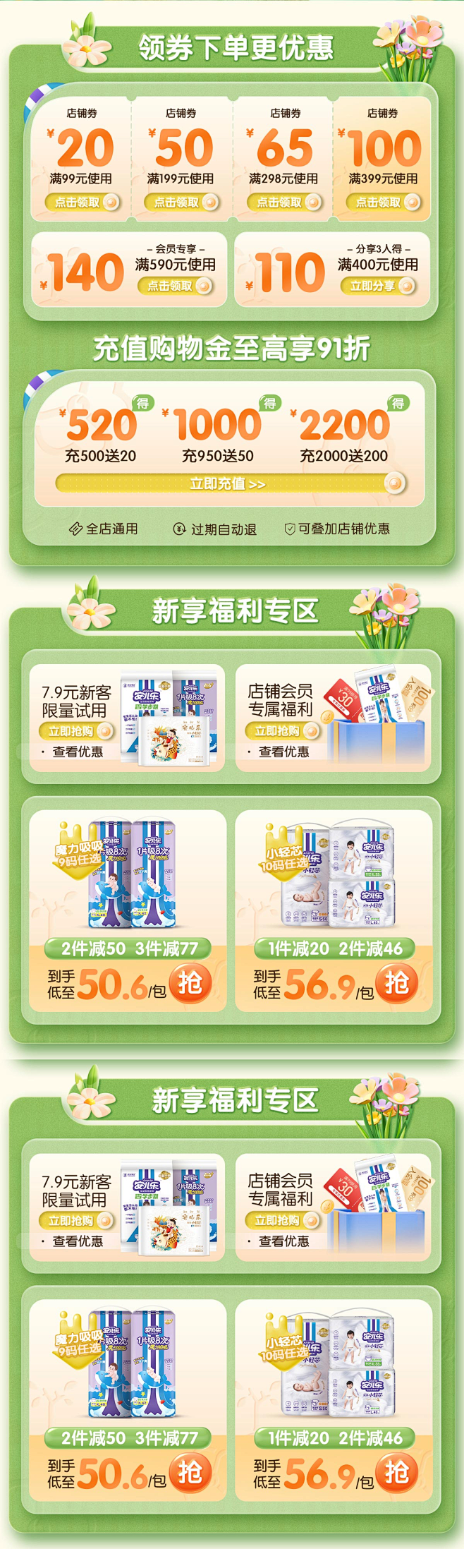安儿乐 母婴 日用快消品 纸尿裤