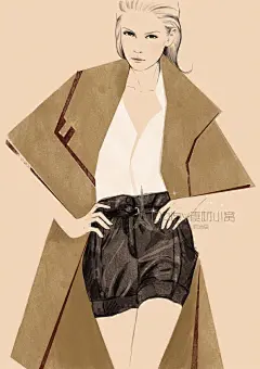 插画大师Sandra Suy彩铅水彩手绘人物人像服装插画临摹素材225张-淘宝网