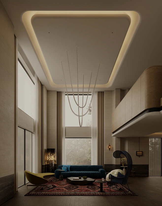 interior design 3ds max corona Render 3D-花瓣网