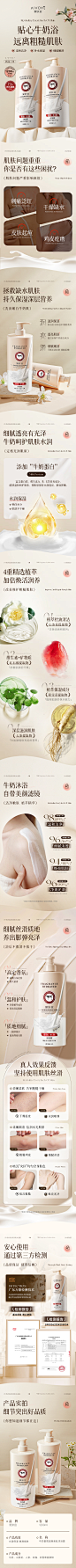 牛奶香氛润滑美肌沐浴露