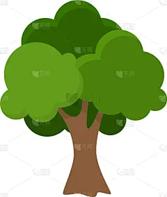 绿色,枝繁叶茂,橡树,王冠,动物手,地形,户外,季节,春天,绘制
