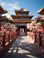 华丽的建筑宫殿紫禁城东方建筑