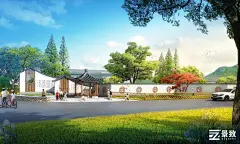 现代美丽乡村设计效果图欣赏_【知末效果图】