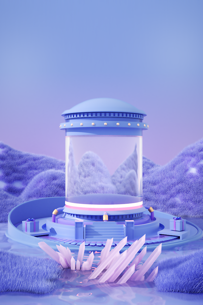 C4D海报背景