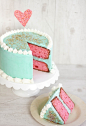 cherry vanilla layer cake