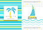 夏日潮流色彩宣传册海报PSD模板Summer brochure poster PSD template#tiw036a23301 :  