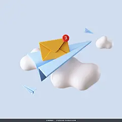 23款3D立体卡通SNS社交网络点赞手势表情包插图插画ps分层素材
