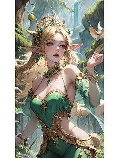 角色壁纸002 埃尔维莎：精灵游侠 - 小红书