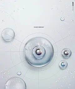 高清细胞DNA分子结构精华液海报_PSD分层：