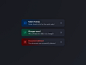 Notifications Exploration – Dark Mode