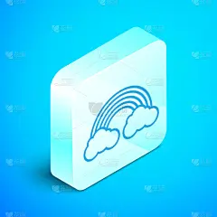 云,彩虹,分离着色,计算机图标,线条,华丽的,直的,天气,春天,弯曲