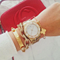 Gold arm candy