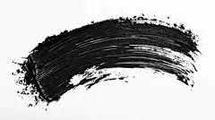 水墨背景 | 图源免费原图 |black mascara brush stroke texture on white background makeup smudge ink swatch artistic paint splash