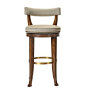 Newbury Swivel Curved Back Counter Stool from the 1911 Collection collection by Hickory Chair Furniture Co.: 