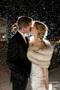 winter wedding photo -