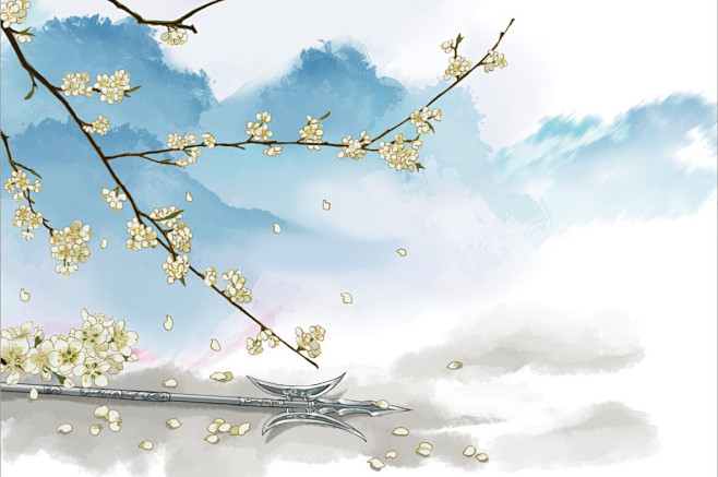 #古风素锦##古风底图##插画##封面#