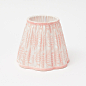Pink Fern Scalloped Lampshade (18cm)