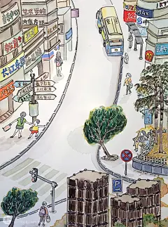 街景-插画-转载自LOFTER-侵删
