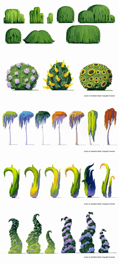 Coldwu采集到卡通植被