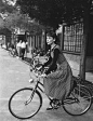 Audrey Hepburn on the set of Sabrina, photographed by Mark Shaw, 1953.