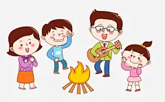 野外生活_新图网 https://ixintu.com 一家人 家庭 家人 情亲 亲人 血缘 温暖 温馨 融洽 幸福 野外 火 跳舞 弹奏 一家人手绘